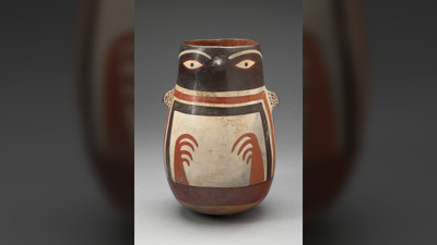 Penguin Vessel: 1,600-year-old Nazca depiction of a cold-water Humboldt penguin that lives in tropical Peru
