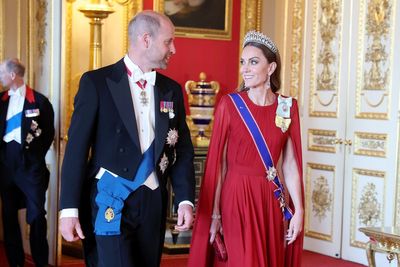 Kate stuns in Givenchy gown at first royal state banquet since cancer treatment
