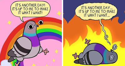 Artist Illustrates What It’s Like To Live With Anxiety And Depression Through The Eyes Of A Pigeon (50 New Pics)