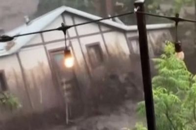 New Mexico house swept away during flash flooding in dramatic video