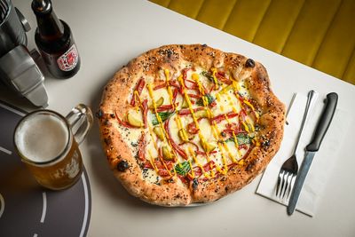 London's own: Pizza Pilgrims and Beigel Bake are selling a salt beef pizza