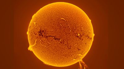 Ever seen a 300,000-mile solar prominence eruption? This stunning image is shortlisted for the ZWO Astronomy Photographer of the Year