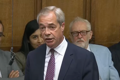 Nigel Farage shouted down by MPs during Prime Minister’s Questions