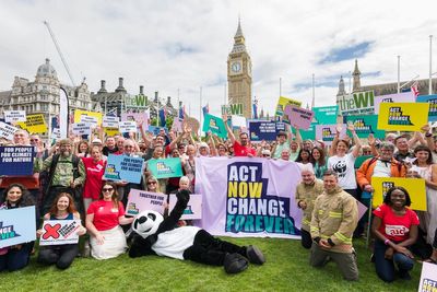 Thousands meet with MPs in Westminster for mass lobby on climate action
