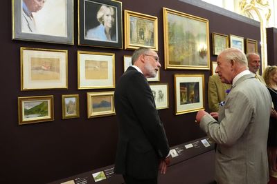 Royal tour paintings from Charles’s personal collection go on display