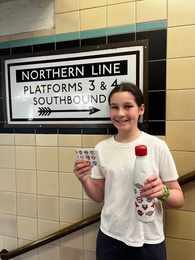 Teenager crowned TfL 'superfan' after walking length of the Northern line