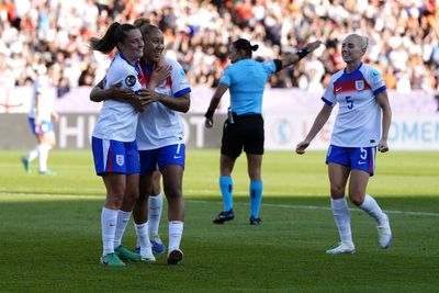 Lauren James scores twice as England rise to pressure by thumping Netherlands