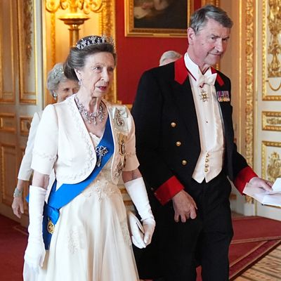 Princess Anne Pairs a 1970s Tiara With a Surprising New Hairstyle at French State Banquet