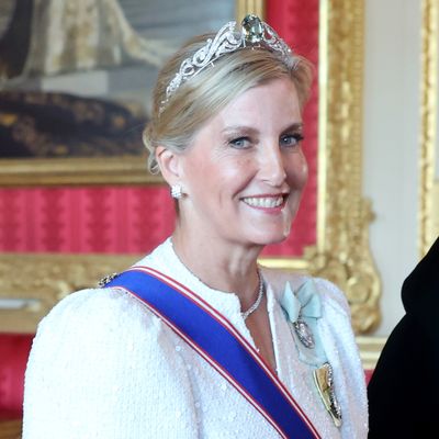 Duchess Sophie’s Sparkling Aquamarine State Banquet Tiara Is Hiding a Clever Trick