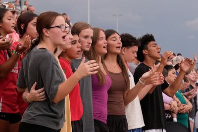 Photos of the Texas vigil honoring flood victims and the many still missing