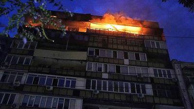 Russia's mass missile and drone attack on Kyiv injures at least 10