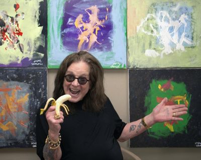 Ozzy Osbourne collaborates with chimpanzees on abstract expressionist paintings
