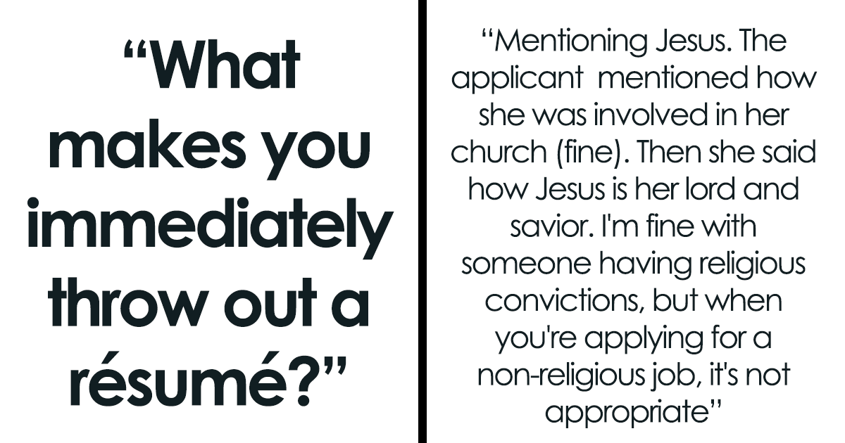 27 Hiring Managers Share What Makes - Hiring Manager Resume Bad Fb63 