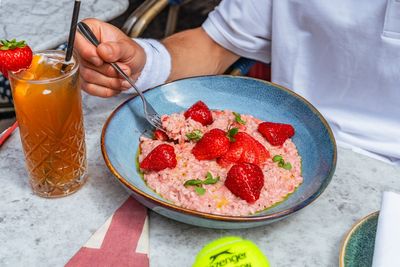 Strawberries and cream risotto? Soho restaurant serves mad dish to celebrate Wimbledon