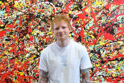 Ed Sheeran launches exhibition of his Cosmic Carpark Paintings in London