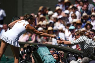 Sabalenka gives water to Wimbledon spectators amid sweltering conditions