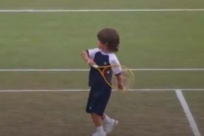 Feliciano Lopez’s son outshines father with impressive forehand on Wimbledon court