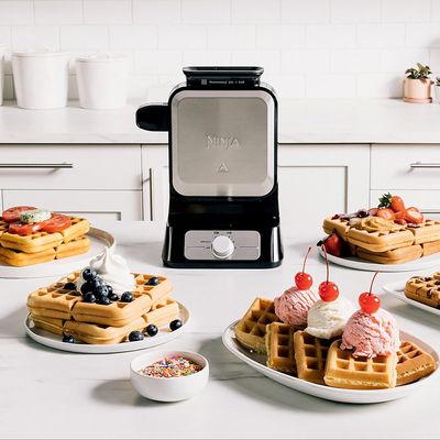 You can't buy Ninja's new waffle maker in the UK yet, but this alternative from Amazon has an almost identical design