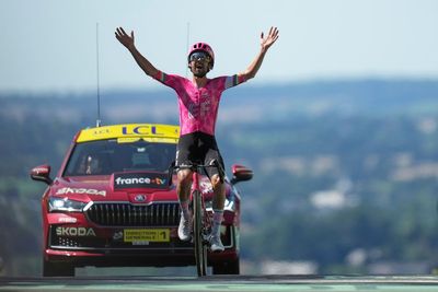 Ireland’s Ben Healy breaks clear to win Tour de France stage six