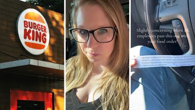 ‘Risking their job trying to warn people’: Burger King customer orders food in Washington. Then the worker slips them a note