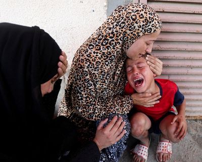 Israeli strike kills at least 10 children queueing for medical treatment in Gaza