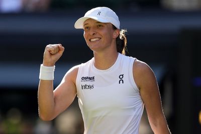 Iga Swiatek surprises herself by breaking through her grass ceiling at Wimbledon