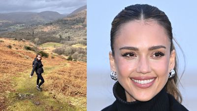 I tried Jessica Alba's waterproof Hoka hiking boots - they are the most stylish I've seen in years