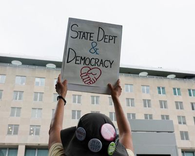 Trump news at a glance: state department plans mass layoffs in line with president’s ‘America First’ policy