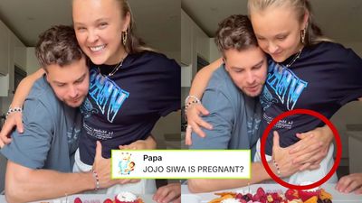 JoJo Siwa Throws Petrol On TikTok Rumours She’s Pregnant With Chris Hughes’ Baby