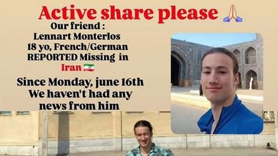 Iran confirms arrest of missing French-German teenage cyclist