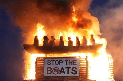 ‘Shameful’ that bonfire with migrant effigies was allowed to go ahead
