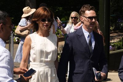 Benedict Cumberbatch and Dame Anna Wintour attend Wimbledon