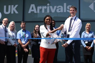 Kemi Badenoch officially opens new arrivals building at London Stansted Airport