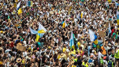 EU's population hits record 450 million with numbers driven by migration, Eurostat says