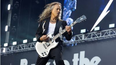 Kirk Hammett’s mystery SG from Back to the Beginning was built by Gibson CEO Cesar Gueikian – and now it’s being auctioned off for charity