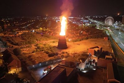 Loyalist bonfire on site with asbestos lit despite warnings