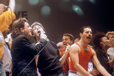 Music fans recall watching Live Aid concert at Wembley Stadium 40 years on