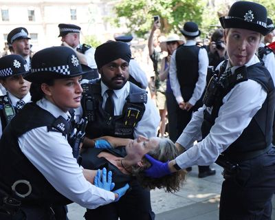 More than 60 protesters across UK arrested for allegedly holding signs supporting Palestine Action