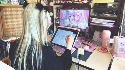 Inside the studio of anime artists Linnea Kataja and Bellamy Luna Brooks