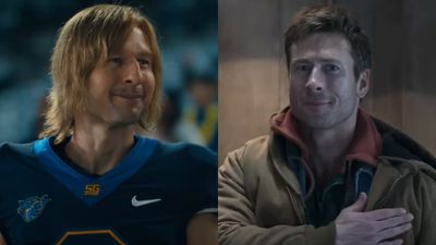 We've Had A Bit Of A Break From Glen Powell, But I Can't Decide If I'm More Stoked For The Running Man Or Chad Powers