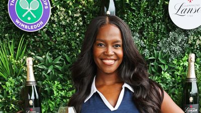 Oti Mabuse looked gorgeous in her navy tennis dress at Wimbledon - and you’ll never guess where it’s from