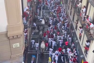 Five people taken to hospital after bull run at San Fermin festival in Spain