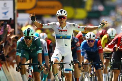 Tour de France 2025 live: Stage 9 result as Tim Merlier wins bunch sprint in ‘Cavendish City’