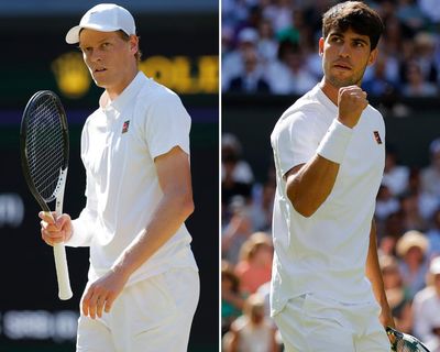 Jannik Sinner wins first Wimbledon title with four-set victory over Carlos Alcaraz – as it happened