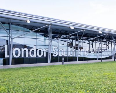 Southend airport shut and flights grounded after small plane crashes in flames