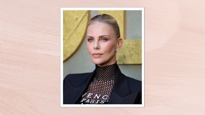Charlize Theron's sunny, half-moon nails offer a chic and minimalistic take on summer's trends