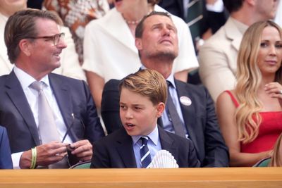 Prince George beats the heat in Royal Box at Wimbledon final