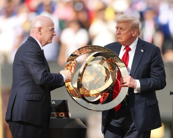 Trump booed but unbowed at Club World Cup final as Chelsea lift trophy