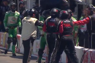 Pit road confrontation erupts after close call during Sonoma Cup race