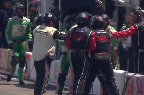 Pit road confrontation erupts after close call during Sonoma Cup race